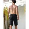 image:imageSILKWORLD Mens Swim Trunks with Compression Liner QuickDry 10 Stretch Beach ShortsBlack  Green