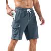 image:imageSILKWORLD Mens Swim Trunks with Compression Liner QuickDry 10 Stretch Beach ShortsDark Gray  White