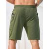 image:imageSILKWORLD Mens Swim Trunks with Compression Liner Quick Dry Bathing Suit 9 Swimming Beach Shorts with Zipper PocketsArmy Green
