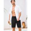 image:imageSILKWORLD Mens Swim Trunks with Compression Liner Quick Dry Bathing Suit 9 Swimming Beach Shorts with Zipper PocketsBlack