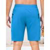 image:imageSILKWORLD Mens Swim Trunks with Compression Liner Quick Dry Bathing Suit 9 Swimming Beach Shorts with Zipper PocketsLake Blue
