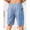 image:imageSILKWORLD Mens Swim Trunks with Compression Liner Quick Dry Bathing Suit 9 Swimming Beach Shorts with Zipper PocketsP1grey Coil