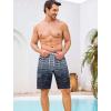image:imageSILKWORLD Mens Swim Trunks with Compression Liner Quick Dry Bathing Suit 9 Swimming Beach Shorts with Zipper PocketsP4greynavy Ombre