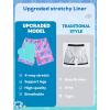 image:imageSILKWORLD Boys Swim Trunks with Compression Liner Quick Dry Bathing Suits Kids Beach Swimming Shorts 516 YearsPink Turtle