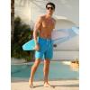 image:imageSILKWORLD Swim Trunks Men 7 Inch Bathing Suits Zipper Pockets Swimming Shorts for Vacation Pool Beach Surfing CasualA01 Light Blue  Coconut Palm