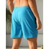 image:imageSILKWORLD Swim Trunks Men 7 Inch Bathing Suits Zipper Pockets Swimming Shorts for Vacation Pool Beach Surfing CasualA01 Light Blue  Coconut Palm