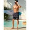 image:imageSILKWORLD Swim Trunks Men 7 Inch Bathing Suits Zipper Pockets Swimming Shorts for Vacation Pool Beach Surfing CasualBlack Totem