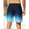 image:imageSILKWORLD Swim Trunks Men 7 Inch Bathing Suits Zipper Pockets Swimming Shorts for Vacation Pool Beach Surfing CasualGradient Blue