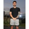 image:imageSILKWORLD Mens Running Stretch Shorts 2 in 1 Gym Workout Shorts Quick Dry Stretch Athletic Shorts with PocketsNavylight Grey