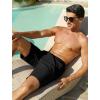 image:imageSILKWORLD Mens Swim Trunks 9 inch Quick Dry Bathing Suit with Mesh Liner Long Swimming Beach Shorts with Zipper PocketsBlack