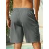 image:imageSILKWORLD Mens Swim Trunks 9 inch Quick Dry Bathing Suit with Mesh Liner Long Swimming Beach Shorts with Zipper PocketsDark Grey