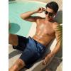 image:imageSILKWORLD Mens Swim Trunks 9 inch Quick Dry Bathing Suit with Mesh Liner Long Swimming Beach Shorts with Zipper PocketsGradientstripeblue