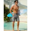 image:imageSILKWORLD Mens Swim Trunks 9 inch Quick Dry Bathing Suit with Mesh Liner Long Swimming Beach Shorts with Zipper PocketsLight Grey