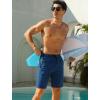 image:imageSILKWORLD Mens Swim Trunks 9 inch Quick Dry Bathing Suit with Mesh Liner Long Swimming Beach Shorts with Zipper PocketsNavy