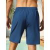 image:imageSILKWORLD Mens Swim Trunks 9 inch Quick Dry Bathing Suit with Mesh Liner Long Swimming Beach Shorts with Zipper PocketsNavy