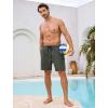 image:imageSILKWORLD Mens Swim Trunks Quick Dry Compression Liner Shorts 7 Inch Bathing Suit 2 in 1 Swimwear with Cargo PocketsArmy Green