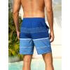 image:imageSILKWORLD Mens Swim Trunks Quick Dry Compression Liner Shorts 7 Inch Bathing Suit 2 in 1 Swimwear with Cargo PocketsNavy Blue Gradient