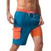 C-peacock Blue and Orange