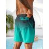 image:imageSILKWORLD Mens Swim Trunks Quick Dry Compression Liner 2 in 1 Shorts Men SwimsuitTeal Gradient