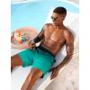 image:imageSILKWORLD Mens Swim Trunks Quick Dry Compression Liner 2 in 1 Shorts Men SwimsuitTeal Gradient