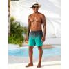 image:imageSILKWORLD Mens Swim Trunks Quick Dry Compression Liner 2 in 1 Shorts Men SwimsuitTeal Gradient