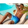 image:imageSILKWORLD Mens Swim Trunks Quick Dry Beach Shorts with PocketsMq18zipblue Ombre