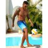 image:imageSILKWORLD Mens Swim Trunks Quick Dry Beach Shorts with PocketsMq18zipblue Ombre