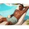 image:imageSILKWORLD Mens Swim Trunks Quick Dry Beach Shorts with PocketsMq18zipdusty Green
