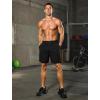 image:imageSILKWORLD Mens Running Shorts 6 Athletic Workout Casual Sweat Shorts Cotton Blend Breathable Jogger Shorts with PocketsBlack