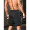 image:imageSILKWORLD Mens Running Shorts 6 Athletic Workout Casual Sweat Shorts Cotton Blend Breathable Jogger Shorts with PocketsDark Grey