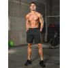image:imageSILKWORLD Mens Running Shorts 6 Athletic Workout Casual Sweat Shorts Cotton Blend Breathable Jogger Shorts with PocketsDark Grey
