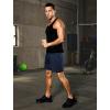 image:imageSILKWORLD Mens Running Shorts 6 Athletic Workout Casual Sweat Shorts Cotton Blend Breathable Jogger Shorts with PocketsDark Navy