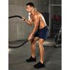 image:imageSILKWORLD Mens Running Shorts 6 Athletic Workout Casual Sweat Shorts Cotton Blend Breathable Jogger Shorts with PocketsDark Navy