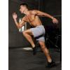image:imageSILKWORLD Mens Running Shorts 6 Athletic Workout Casual Sweat Shorts Cotton Blend Breathable Jogger Shorts with PocketsLight Heather Grey
