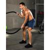 image:imageSILKWORLD Mens Running Shorts 6 Athletic Workout Casual Sweat Shorts Cotton Blend Breathable Jogger Shorts with PocketsNavy Blue
