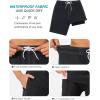 image:imageSILKWORLD Mens Swim Trunks with Compression Liner Quick Dry Board Shorts 9 Stretch Bathing Suits with 4Hole WaistbandA01charcoal Gray