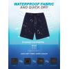 image:imageSILKWORLD Mens Swim Trunks with Compression Liner Quick Dry Board Shorts 9 Stretch Bathing Suits with 4Hole WaistbandA03 Navy
