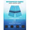 image:imageSILKWORLD Mens Swim Trunks with Compression Liner Quick Dry Board Shorts 9 Stretch Bathing Suits with 4Hole WaistbandP02 Royal Blue Stripes
