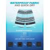 image:imageSILKWORLD Mens Swim Trunks with Compression Liner Quick Dry Board Shorts 9 Stretch Bathing Suits with 4Hole WaistbandP03 Sky Blue White Stripes