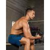image:imageSILKWORLD Quick Dry 2 in 1 Mens Running Shorts with Zipper Pockets Drawstring Workout Shorts Lightweight Gym Athletic ShortsA02 Copen Blue