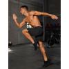 image:imageSILKWORLD Quick Dry 2 in 1 Mens Running Shorts with Zipper Pockets Drawstring Workout Shorts Lightweight Gym Athletic ShortsP03ice Cream Fluid