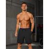 image:imageSILKWORLD Quick Dry 2 in 1 Mens Running Shorts with Zipper Pockets Drawstring Workout Shorts Lightweight Gym Athletic ShortsP03ice Cream Fluid