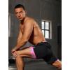 image:imageSILKWORLD Quick Dry 2 in 1 Mens Running Shorts with Zipper Pockets Drawstring Workout Shorts Lightweight Gym Athletic ShortsP03ice Cream Fluid
