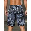 image:imageSILKWORLD Quick Dry 2 in 1 Mens Running Shorts with Zipper Pockets Drawstring Workout Shorts Lightweight Gym Athletic ShortsP04camo