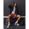image:imageSILKWORLD Quick Dry 2 in 1 Mens Running Shorts with Zipper Pockets Drawstring Workout Shorts Lightweight Gym Athletic ShortsP05gray Subtle