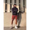 image:imageSILKWORLD Quick Dry 2 in 1 Mens Running Shorts with Zipper Pockets Drawstring Workout Shorts Lightweight Gym Athletic ShortsP05gray Subtle