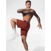 image:imageSILKWORLD Quick Dry 2 in 1 Mens Running Shorts with Zipper Pockets Drawstring Workout Shorts Lightweight Gym Athletic ShortsP05gray Subtle