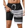 Stripes a/Black  White & Grey