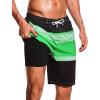 P04 Black Green White Stripes