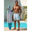 image:imageSILKWORLD Mens Swim Trunks Quick Dry Shorts with PocketsAnchor Blue Stripes